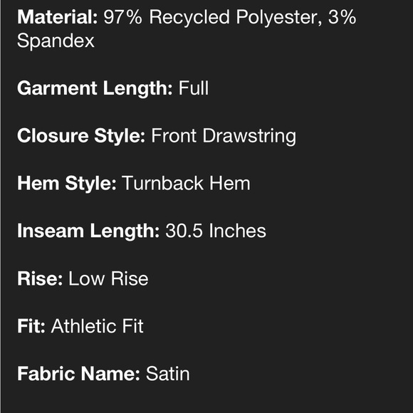 Women's Low-Rise Satin Tear Away Track
Pants - JoyLab Blue Or Pink NWT - Picture 10 of 15